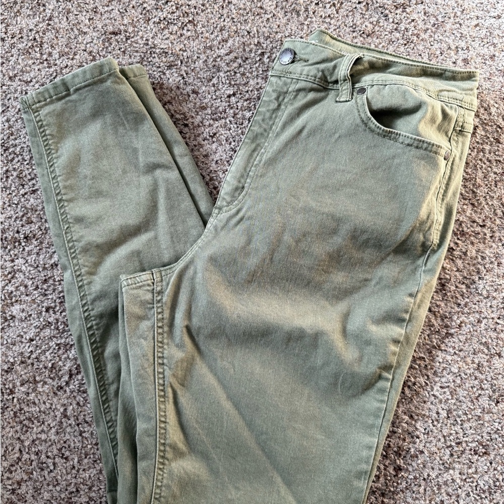 dip | Junior Girls Army Green High Rise Skinny Jean
